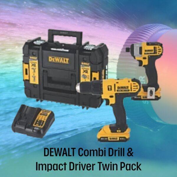 DEWALT Cordless Combi Drill & Impact Driver Twin Pack